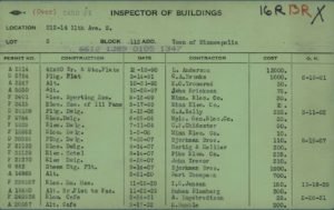 City Permits for 212 Eleventh Avenue South